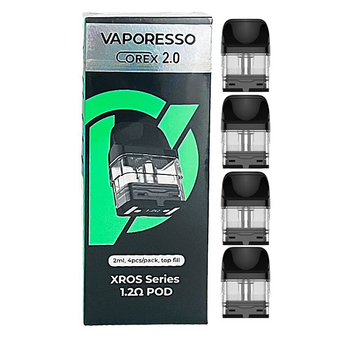 Corex 2.0 XROS Series Replacement Pod By Vaporesso | 2ml | 4 Pack | 1.2ohm product image